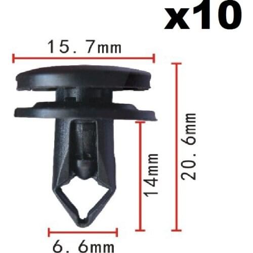 10x Nylon For Honda 08 Accord trunk buckle / Clip