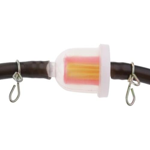 2x 6mm Mini Motorcycle Gas Hose Line Fuel Filter For 47cc 49cc ATV