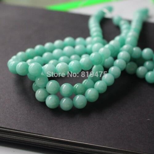 4mm 6mm 8mm Colorated Amazonite stone beads Forest Loose beads Light Blue Color 1 string about 40cm wholesale