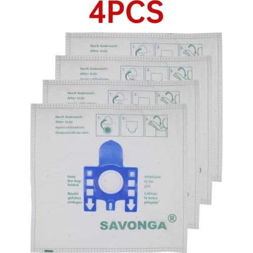 4pcs High quality For Miele FJM dust bag For MIELE FJM GN Type Vacuum Cleaner Hoover DUST BAGS & FILTERS CAT DOG Size 270*270MM