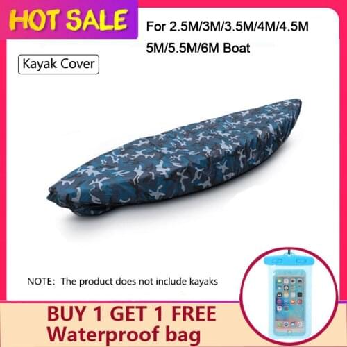 Professional Kayak Cover Waterproof Kayak Boat UV Resistant Dustproof Camo Canoe Storage Boat Accessories Swimming Pool Boat
