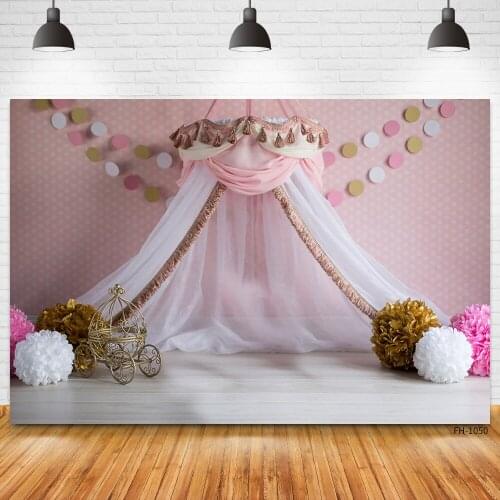 Pink Wall Curtain Dreamy Backdrop For Newborn Baby Shower Birthday Party Photography Portrait Photo Studio Photocall Backgrounds