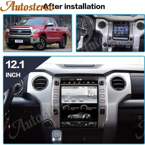 For Toyota Tundra 2014-2019 Android9 Tesla Radio Style Car GPS Navigation Multimedia Player Auto Stereo Vertical Screen Headunit