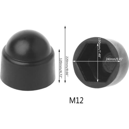 10Pcs M6 M8 M10 M12 Bolt Nut Dome Protection Cap Covers Exposed Hexagon Plastic