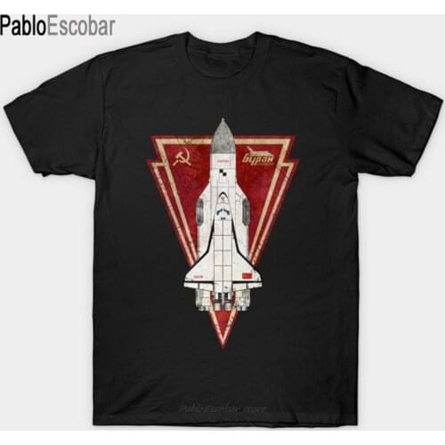 Summer cotton t-shirt men brand tshirt CCCP Energiya Buran V01 T-Shirt male top tees fashion euro size