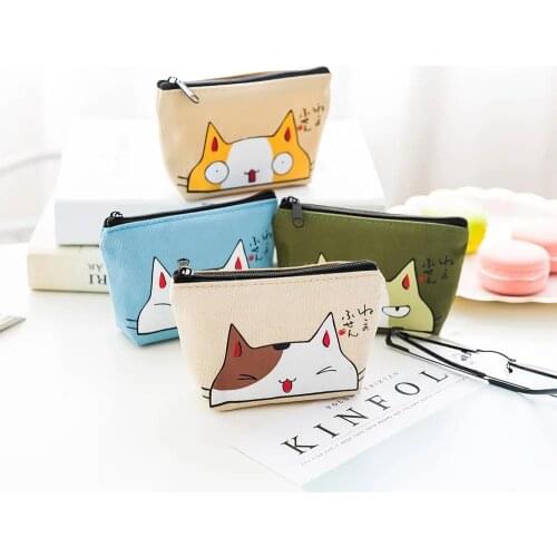 Mini Sanitary Napkin Bag Canvas Coin Purse Credit Card Holder Sanitary Pad Pouch Cosmetics Organizer Storage Bags Women Wallets