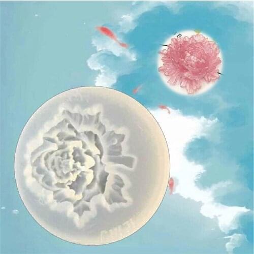 Fashion Jewellry Making Resin Mould Pendant Mold Epoxy Casting Tool Rose Flower Silicone