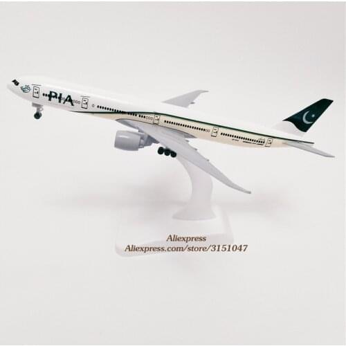19cm Alloy Metal Pakistan PIA AIR Boeing 777 B777 Airlines Airplane Model Airways Plane Model W Wheels Landing Gears Aircraft