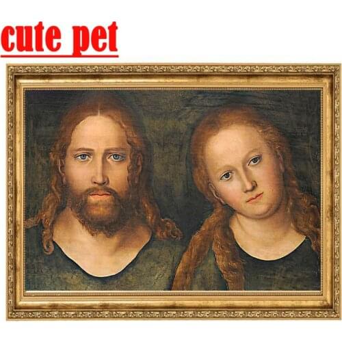 Mosaic Religion DIY Diamond Painting Mosaic wallpaper Diamond Cross Stitch Kits Diamond Embroidery Round Rhinestones Decoration