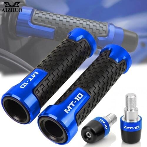 MT10 Motorcycle Hand Bar Ends FOR YAMAHA MT-10 FZ-10 FZ10 2016-2020 2019 Handlebar Grip End Plug Balance Weight Cups MT 10 Logo