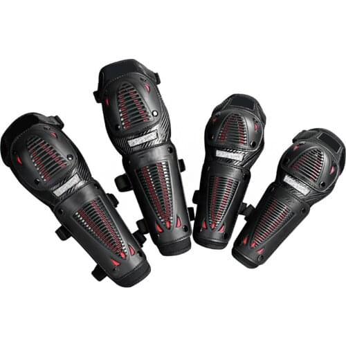 4pcs Motorcycle Knee Pad Motocross Knee Guards Motorcycle Protection Knee Motor-Racing Guards Safety Gears Race Brace
