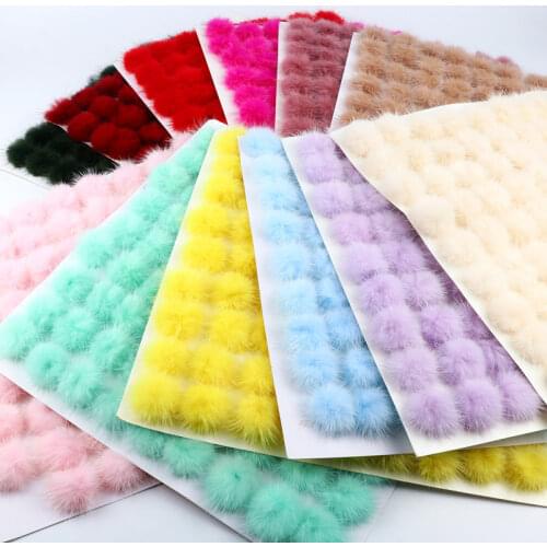 Mink Pompoms 25mm 30mm 40mm Fur Balls DIY Pompon for Sewing on Knitted Keychain Scarf Shoes Hats DIY Jewelry Crafts Accessories