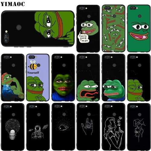 YIMAOC Pepe the Frog Silicone Case for Huawei Honor 6a 7a 7c 7x 8 9 10 Lite Pro Y6 Prime 2018 2017