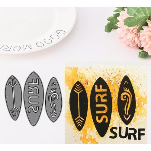 SURF Metal Cutting Dies Embossing Scrapbooking Stencil Craft Cut Dies For DIY Card Handmade