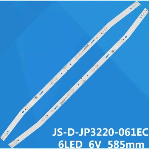 LED blaklight strip 6 lamp For AKAI JS-D-JP3220-061EC E32F2000 MCPCB AKTV3222 NUOVA ST3151A05-8 V320BJ7-PE1 AKTV3212 AKTV3216