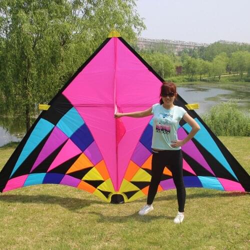 Triangle kiteOutdoor fun Big Delta kite single line colorful triangle flying kites for audlts