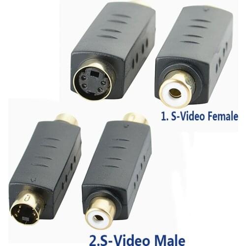 High Quality Brand New RCA Female Composite to S-Video svideo Male /Female Adapter Adaptor Converter Connector