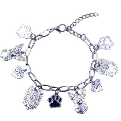 15 Styles Anklet Casual Summer Beach Foot Jewelry Stainless Steel Dog Animal Ankle Chains Unique Sexy Women Drop Shipping