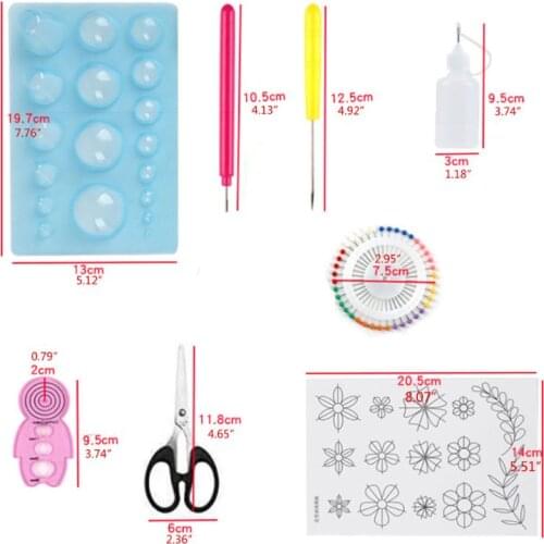 19 Pcs Paper Quilling Kits 45 Colors 900 Strips Quilling Art Paper DIY Craft