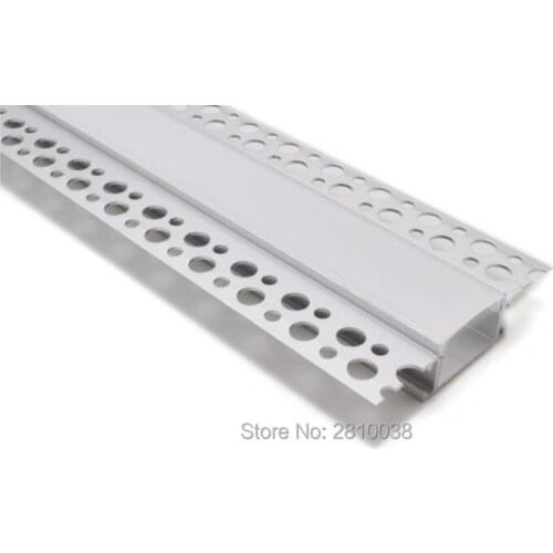 20 X1 M Sets/Lot 62mm wide T type aluminium led channel extrusions and recessed wall led profile light for wall surface lamp