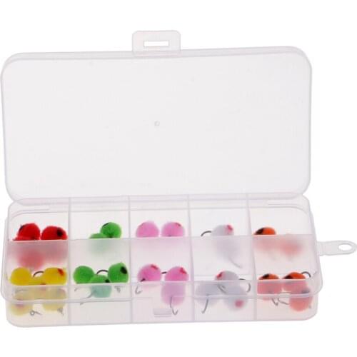 36pcs 12# Glo Bug Egg Flies Fly Fishing Trout Salmon Fly Fishing Lures