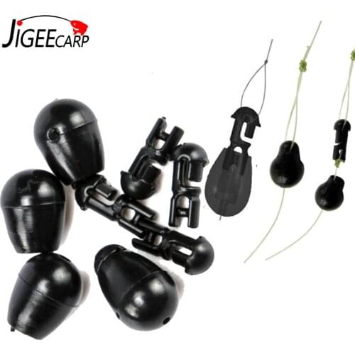 JIGEECARP 50PCS Carp Fishing Quick Change Beads Shock Beads Ledger Bomb Setup Change Hook Length Release Beads Terminal Tackles