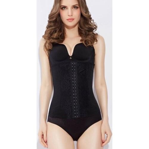 Black Shapers Women Waist Trainer Cincher Lose Weight Modeling Strap Fajas Control Slip Shapewear Women Slimming Belt Hot Sale