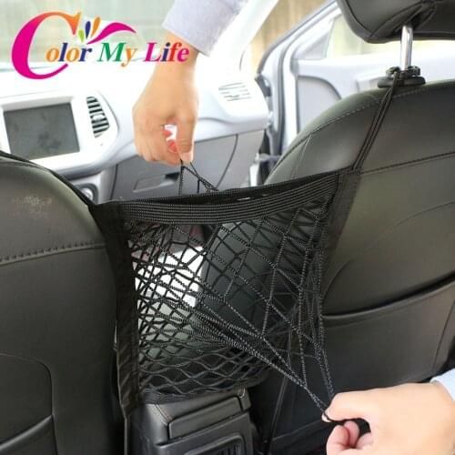 Color My Life Car Seat Back Bag Armrest Seats Storage Organizer for Ford Focus 2 3 4 Fiesta Ecosport Kuga Escape Mondeo Everest
