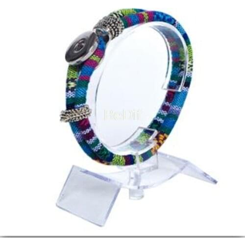 Colorful cloth button bracelet for women 18mm snap button armband cloth sterling jewelry bangle for women