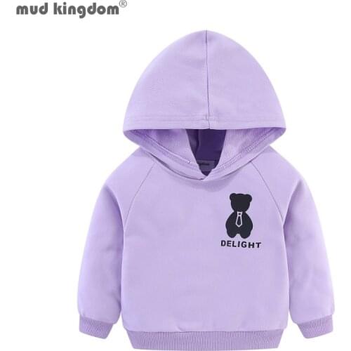 Mudkingdom Delight Kids Hoodies Fashion Unisex Cartton Pattern Long Sleeve Boys Girls Sweatshirt Children Spring Autumn Clothes