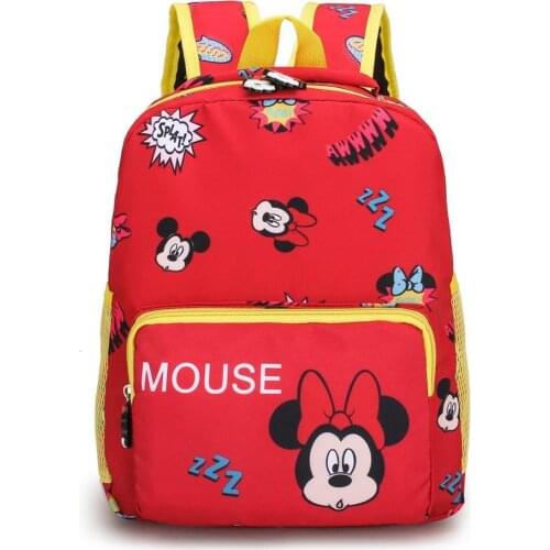 Disney childrens cartoon Minnie Mickey boy and girl backpack student backpack fashion cute school bag