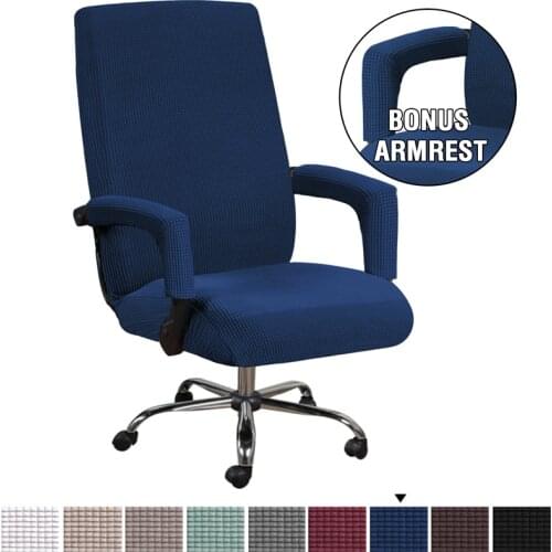 Elastic Armchair Cover Office Computer Rotating Lift Desk Chair Cover Protectors Anti-dirty Stretch Seat Case With Armrest Cover