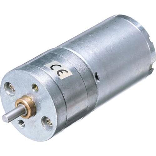 JGA25-370 DC 6V 12V 24V Electric Gear Motor High Torque Gear Reducer Motor 12/16/26/35/60/130/170/280/620/1360 RPM 3W