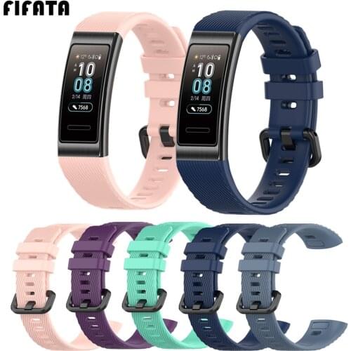 FIFATA Silicone Strap Smart Bracelet Accessories For Huawei Band 4 Pro Watch Wrist Strap For Huawei Band 3 Pro Sport Watchband