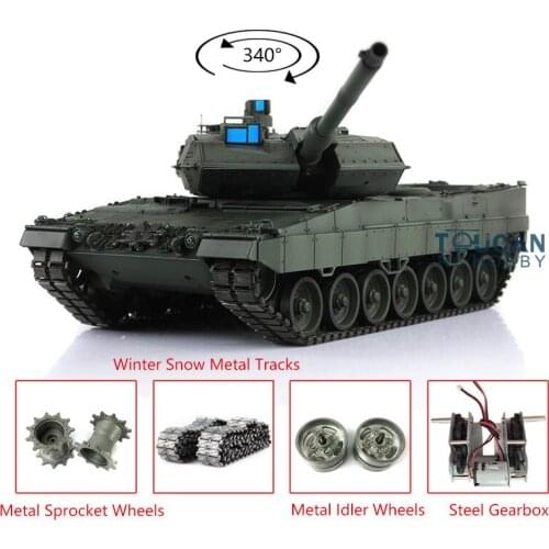 Heng Long 1/16 Green 7.0 Upgrade Leopard2A6 RC Tank 3889 Tracks W/ Metal Linkages TH17608-SMT4