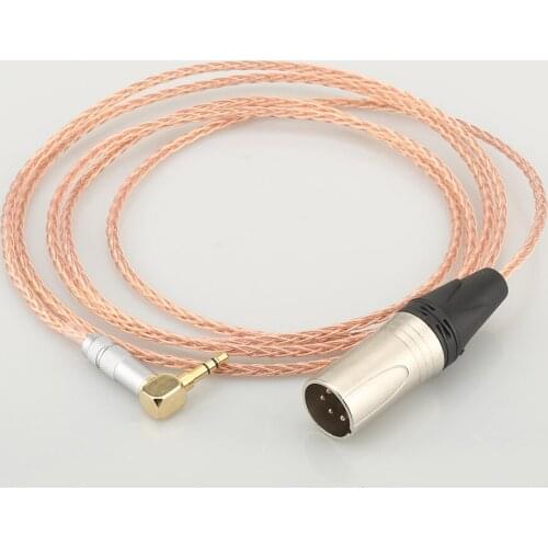 HI-End OCC Copper 4pin XLR male Headphone Upgrade Cable for Fostex T60RP T20RP T40RPmkII T50RP