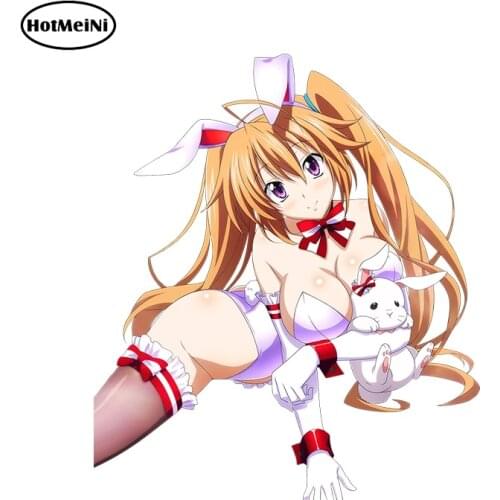 HotMeiNi Sexy Car Stickers High School DxD Shidou Irina Render Cartoon 3D Car Styling Vinyl Car Window Wiper Decal Accessories