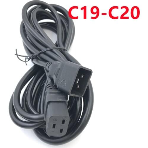 IEC 320 C19 to C20 Host Server Engine Room UPS AC Power Cord 16A C19-C20 Power PDU Extension Cable 3G1.5 H05VV-F Wire Gauge