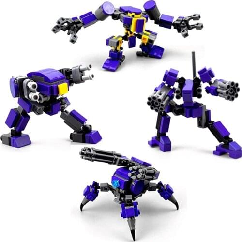 Robot Building Blocks Kids Toy Mecha Warrior Figure Model Kits Toys For Children Anime Soldier Assemble Bricks Action Dolls