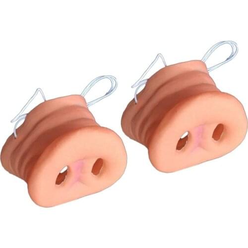 2 Pcs Simulation Pig Nose With With Elastic Band Animal Costume Mask Holloween Party Prop Halloween Costumes
