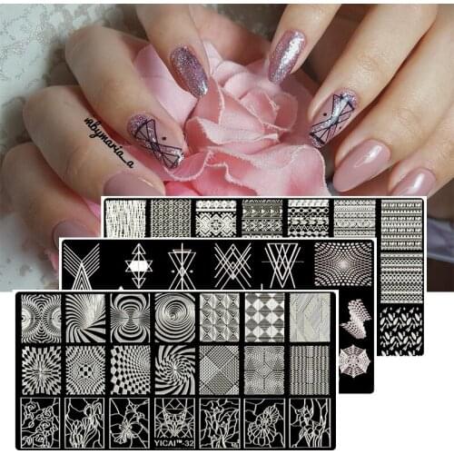 MAFANAILS Christmas Nail Stamping Template Geometry&Lace Flower 40Pattern Nail Stamp Polish Image 6.5*12.5cm Nail Stamping Plate