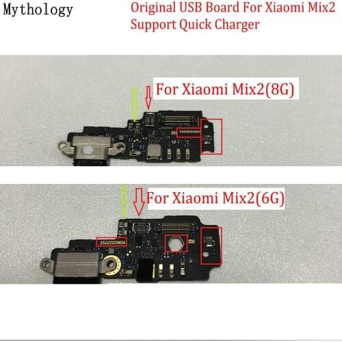 Mythology Original For Xiaomi MIX 2 6G 8G USB Board Flex Cable Dock Connector Microphone Mobile Phone IC Support Quick Charger