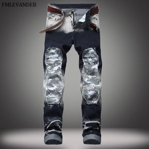 2019 New Arrival Men Casual Jeans Slim Straight Elasticity Men Overalls Pants Male Jeans Men