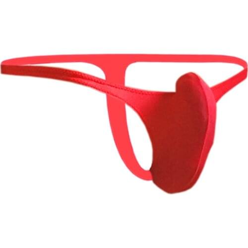 Sexy thong tanga hombre Mens thin ice silk straight upward men translucent underwear men T back man panties mini mens lingerie