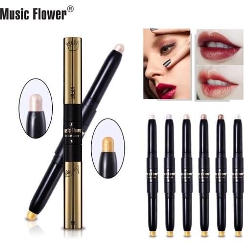 Music Flower 7 Color High Light Eyeshadow Multi Purpose Facial Brighten High Light Bar AliExpress M5049