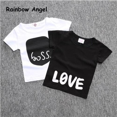 2019 New Boy and Girl T Shirts Childrens Short Sleeved Childrens Shirt Cotton Tops Cartoon Clothes White Kid Unisex t Shirts