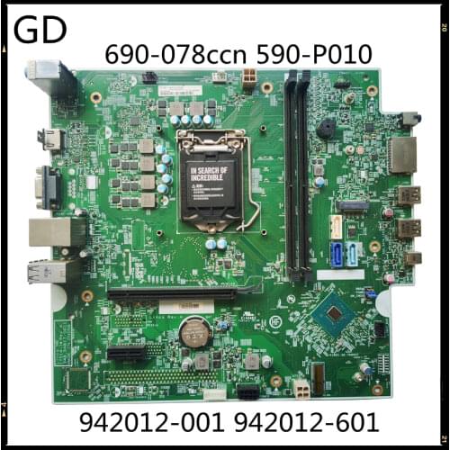 GD Original For HP Pavilion Gaming 690-078ccn 590-P010 Desktop Motherboard 942012-001 942012-601 Full Tested Fast Shipping
