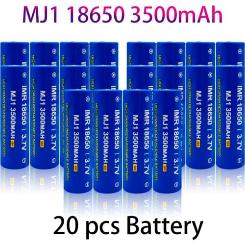 Rechargeable lithium ion battery, 100% original, 1-10, 3.7 V, 3500 MAH, 18650, flashlight, 3500 Mah