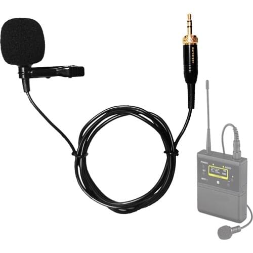 3.5mm Clip Lavalier microphone for sony UWP V1 D11 D21 interview online stream transmitter wireless system replace Lapel mic