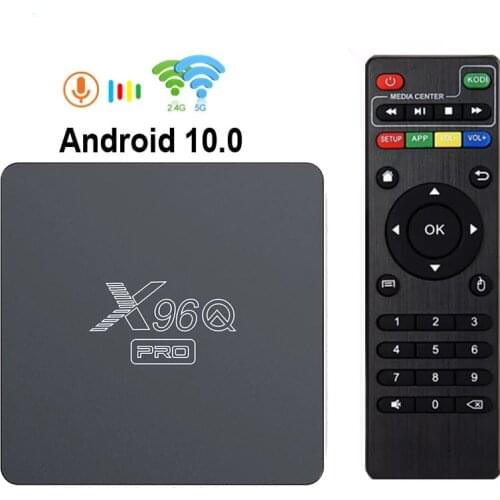 Newest 4K Smart X96Q Mini Set Top Box X96Q Pro Android 10 Tv Box Smart Tv Boxallwinner H313 Quad Core 2G 16Gb 4K Mediaspeler